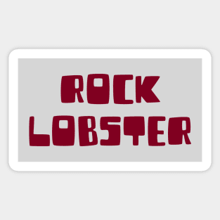 Rock Lobster, burgundy Sticker